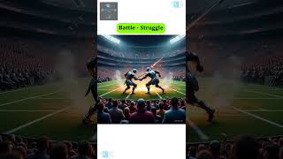 Battle - Struggle 📚📰🤔💭💭  #LearnNewWords, #Vocabulary, #wordoftheday