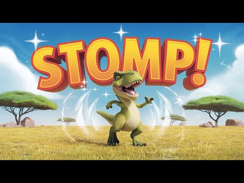 🎵 "STOMP LIKE A DINOSAUR!" 🦖 Ultimate Kids Dance Song! Unleash Your Inner Dino with this Viral Song!