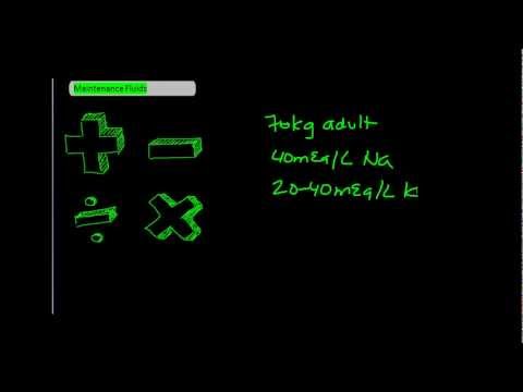 Maintenance Fluids Calculation Derivations [UndergroundMed]