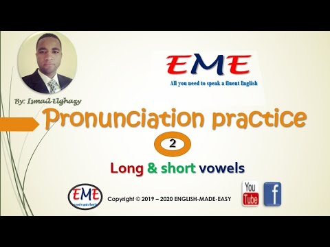 Pronunciation practice: Long and short vowels