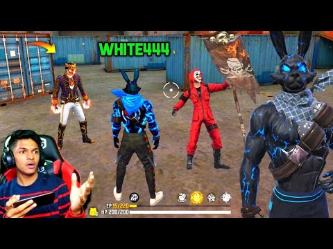 White444 99.99% Headshot Rate ⚡ No Internet Prank In Lone Wolf With White444 Bundle 😈 Free Fire