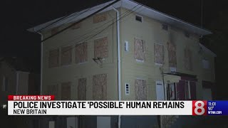 Apparent human remains found in container outside abandoned building in New Britain