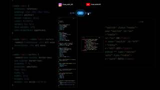 || Toggle Button || HTML || CSS || #coding #html #javascript  #css #shorts