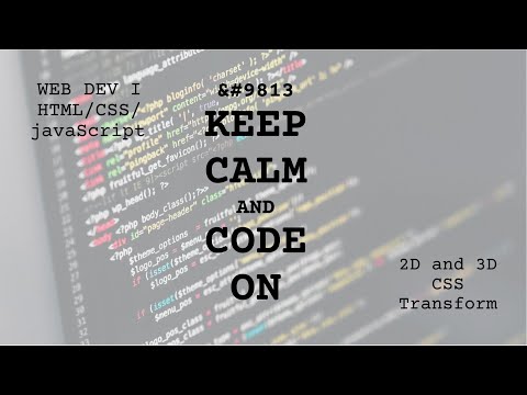 2D and 3D CSS Transformations