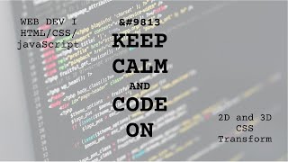 2D and 3D CSS Transformations