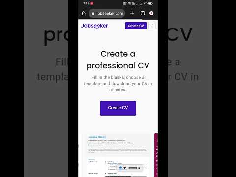 create your cv in just 5minutes #smartphone #laptop #tech
