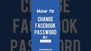 How to Change Facebook Password