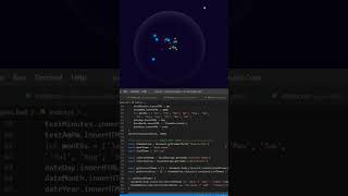 Animated glass Ball using html css javascript #shorts