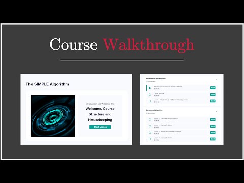 A Look Inside My New Course | The SIMPLE Algorithm