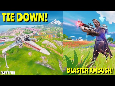 I Took Down a TIE Fighter… Then Got Jumped! | Fortnite Star Wars Action