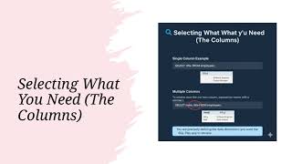 #101 Mastering the SQL SELECT Statement: The Ultimate Guide for Data Retrieval