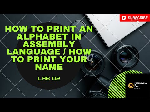 How to print alphabet in Assembly language| How to print your name in Assembly language| Urdu/Hindi