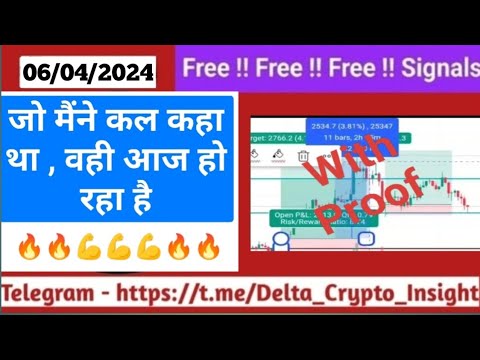 06/04/24 II Daily Crypto Trading Signal II Telegram Channel II delta crypto Future Crypto Trading