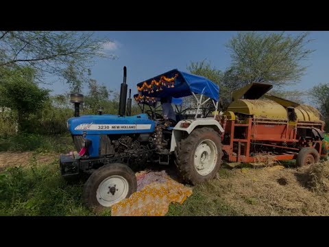 Vardhaman Thresher | in Short Time Me Paddy Ready | New Holland Tractor | Tractor video