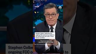Stephen Colbert addresses FCC controversy related to unaired interview with a Texas Senate candidate