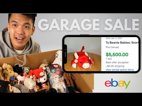 How Valuable Is This Box FULL Of Vintage 90s BEANIE BABIES?? The Treasure Hunt #2