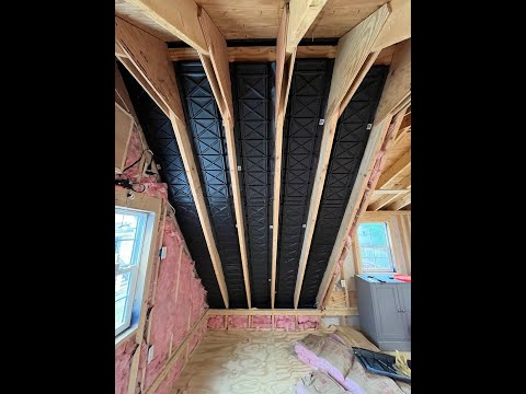 How to install baffle rafter ventalation
