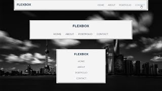 Responsive NavigationBar using Flexbox only.