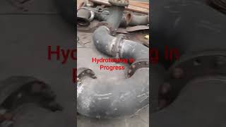 Hydrotesting by yashi Engineering teams #piping #shutdown #construction #wedding