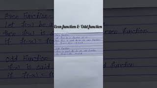 Even function & odd function  Fourier Series analysis