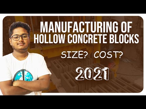 How to make concrete hollow blocks? Sizes and rates? Advantages and disadvantages?