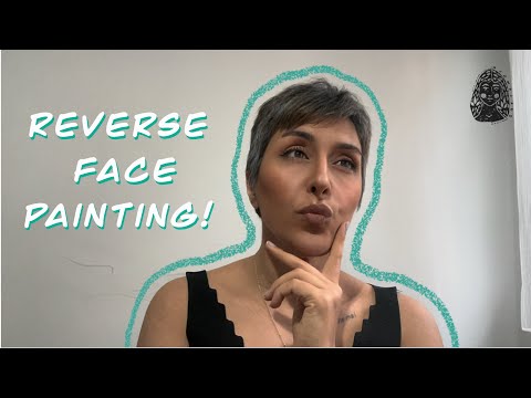 Reverse Face Painting – Real Art, Time-Trick!🤫 #fyp #viralvideo #painting #makeup