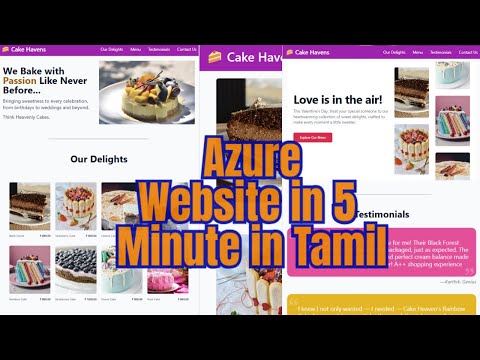 How to Create a Website in Just 5 Minutes Using Azure Cloud (Tamil Guide)