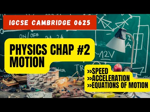 Motion, Speed, Acceleration & Equations of Motion | IGCSE physics 0625 #igcsephysics  #physicswallah