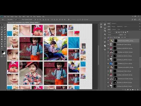 Photo Collage Builder - Photoshop Script + Templates
