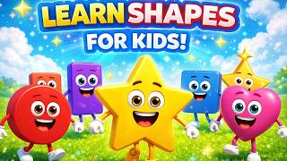 Learn Shapes for Kids Compilation | Fun Shapes Learning Video for Toddlers | HH Wonder Planet