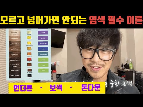 [염색 필수 기초이론2] 개염신TV- 언더톤 보색 톤다운