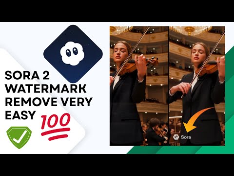how to remove watermark from sora 2 videos | sora 2 watermark remove very easy/