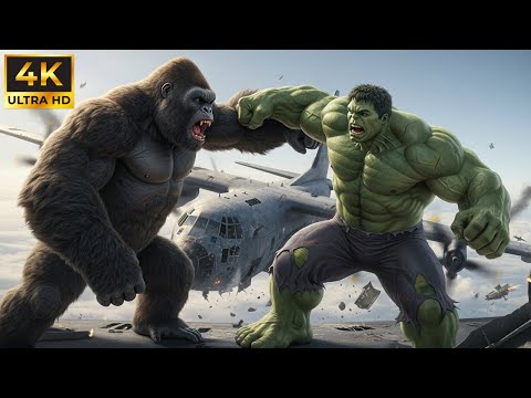 King Kong Compilation – King Kong vs. Hulk: The Confrontation Begins on a Military Cargo Plane