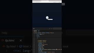 💡 Bulb Light Using HTML and CSS #coding #webdevelopment #shorts