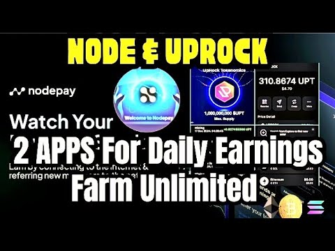 Node/UPROCK Two apps for mining on your phone, Earn easily info! #cryptocurrency #airdrops