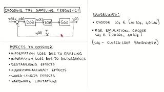 Digital control 27: Choosing the sampling rate
