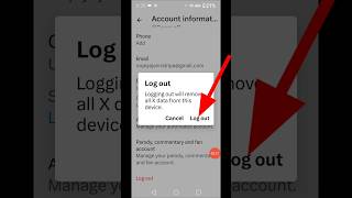 How To Logout On X (Twitter) #shorts #X #logo #viralvideo
