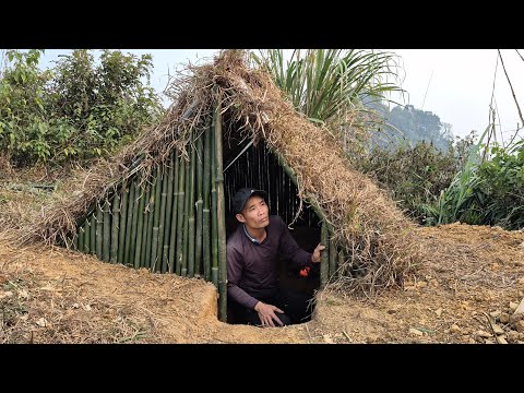 Build a shelter high in the mountains. Inside there is a fireplace