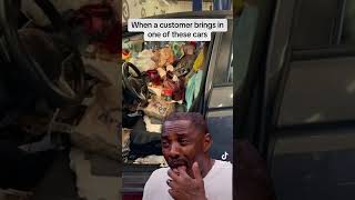 Yeahhh, hard no #hoardercar #techproblems #repairs #gross #hoarder #nasty #mechanic #shop #autotech