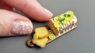 Lemon cane from Fimo\Lemon drizzle cake🍋🍋🍋Polymer clay\DIY\Tutorial\