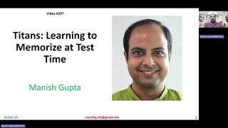 #297 Titans: Learning to Memorize at Test Time