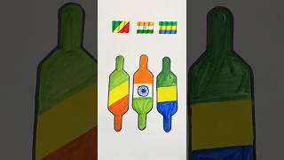 🇨🇬🇮🇳🇬🇦Happy Independence Day India Jai hind #shorts #art #trending #ytshorts #flagdrawing
