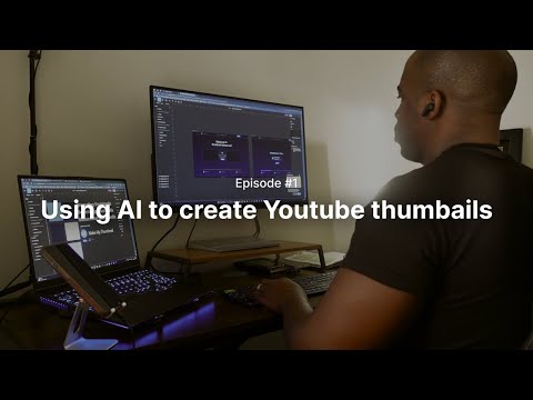 UI UX design for a generative AI image creator that makes Youtube thumbnails
