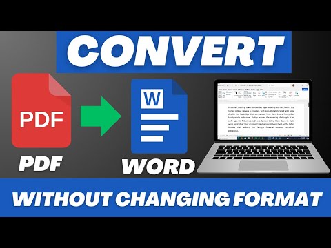 How to Convert PDF to WORD Without Changing the FORMAT 2025 #microsoftoffice2024