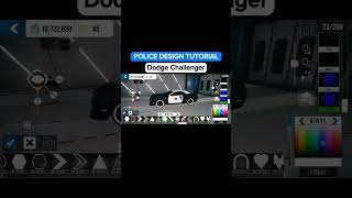 DODGE Challenger (Easy) POLICE Design tutorial | Car Parking Multiplayer #shorts