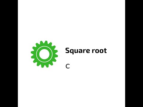 C - Square Root