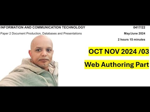 ICT 0417/2024/October/ November / 03 - Web Authoring Part  using SharePoint Designer