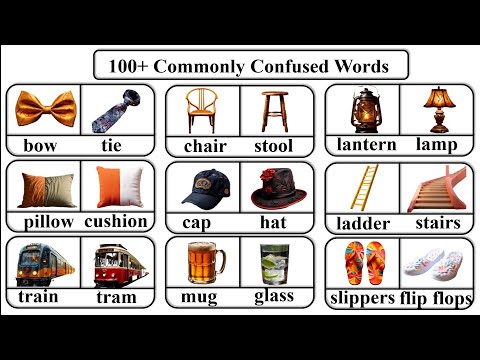 100+ Commonly Confused Words in English with pictures| Things that Seem the Same but are Different