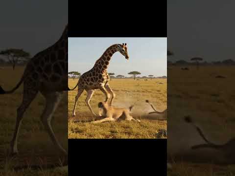 Giraffe VS Leopard