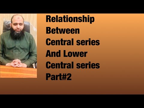 Relationship between Central and Lower central series II | The Center for Pure Mathematics